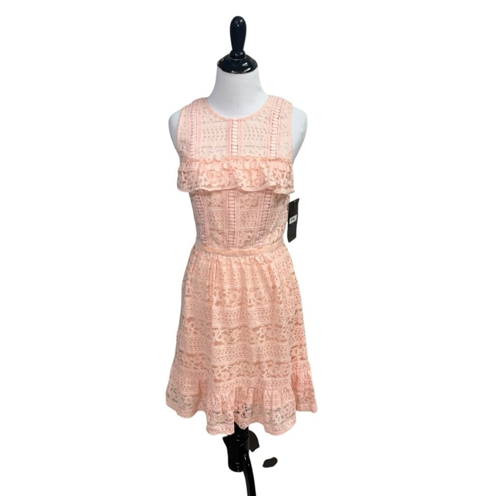 Disney Princess Teen Girl's M Medium Sleeveless Sheath Dress NWT Blush Lace